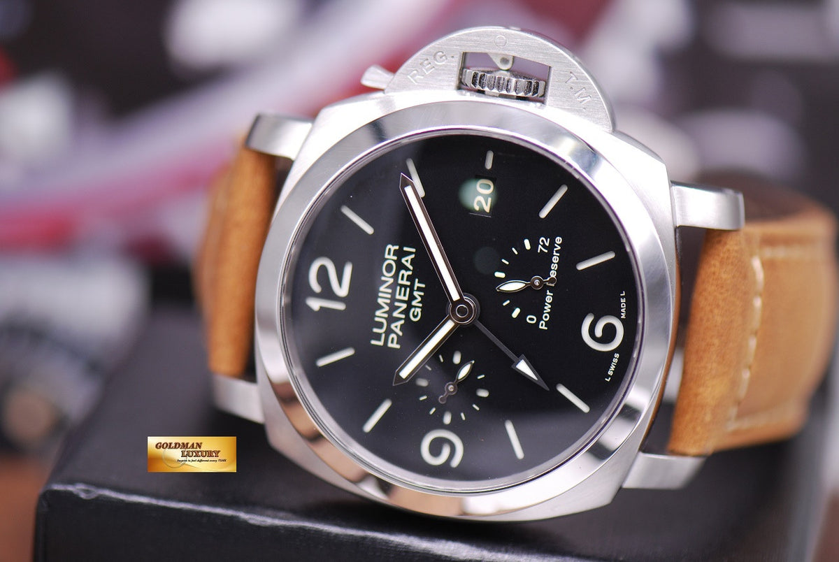 [SOLD] PANERAI LUMINOR 1950 GMT POWER RESERVE 44mm AUTOMATIC PAM321 (MINT)