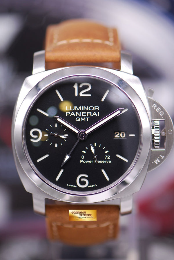 [SOLD] PANERAI LUMINOR 1950 GMT POWER RESERVE 44mm AUTOMATIC PAM321 (MINT)