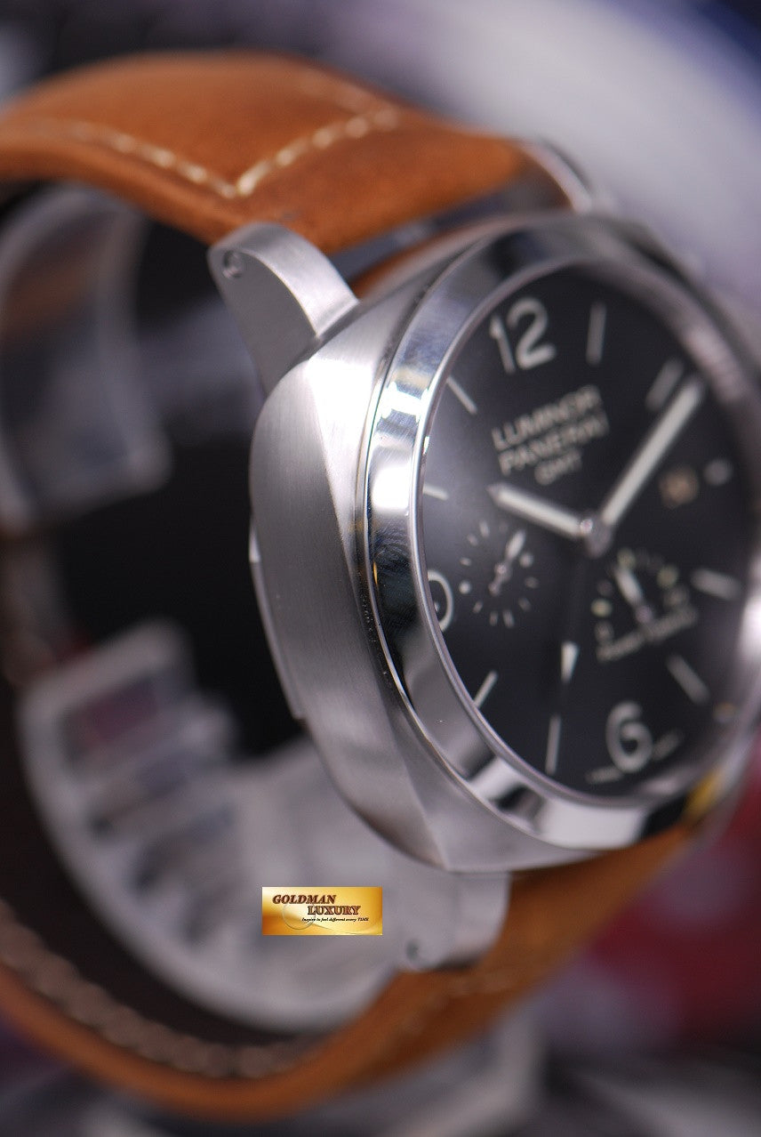 [SOLD] PANERAI LUMINOR 1950 GMT POWER RESERVE 44mm AUTOMATIC PAM321 (MINT)