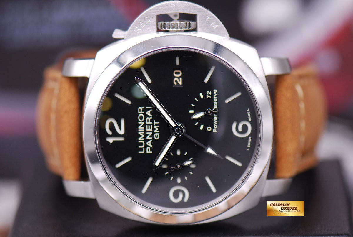 [SOLD] PANERAI LUMINOR 1950 GMT POWER RESERVE 44mm AUTOMATIC PAM321 (MINT)