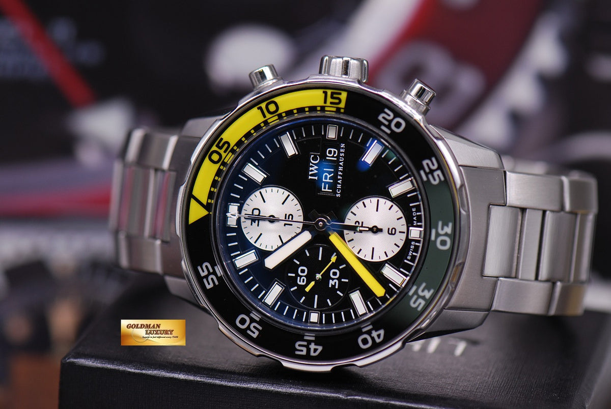 [SOLD] IWC AQUATIMER CHRONOGRAPH CERAMIC YELLOW BEZEL IW3767-01 AUTOMATIC (MINT)
