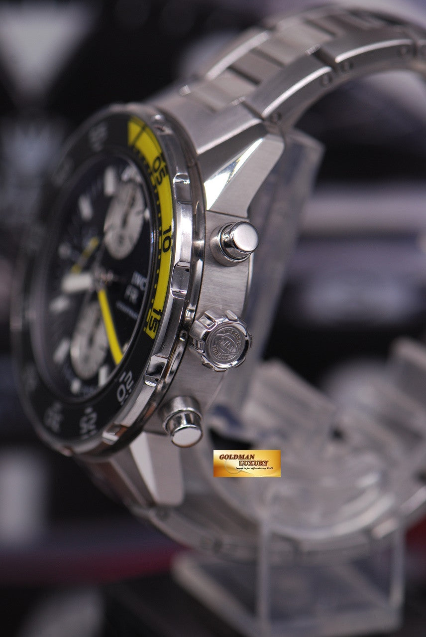 [SOLD] IWC AQUATIMER CHRONOGRAPH CERAMIC YELLOW BEZEL IW3767-01 AUTOMATIC (MINT)