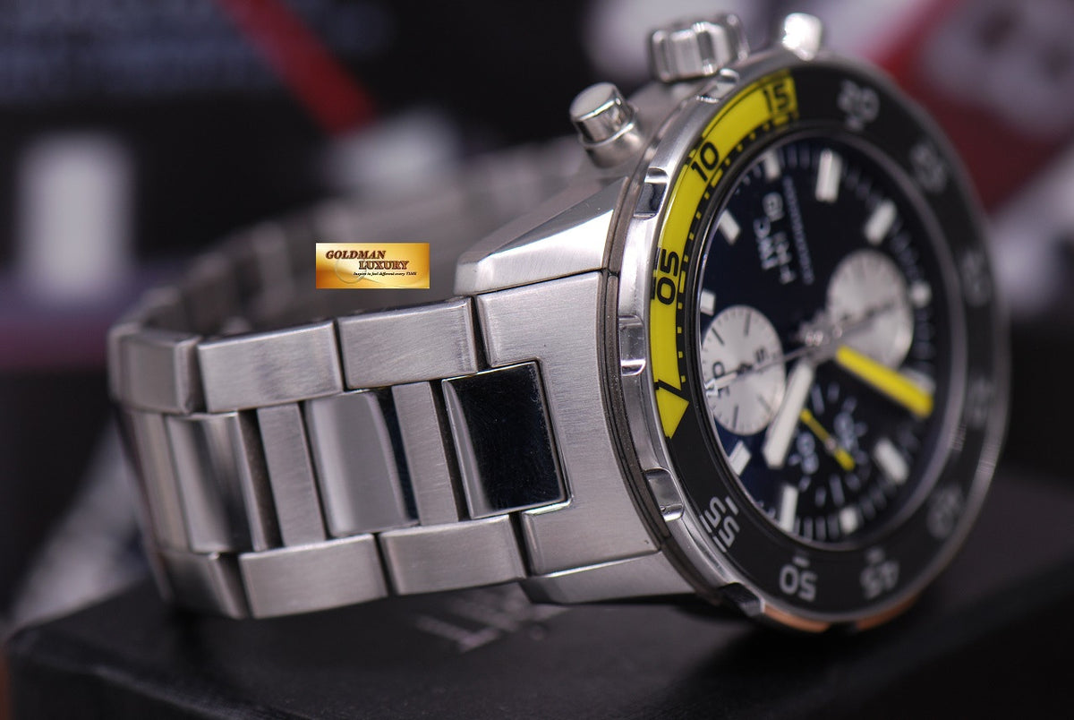 [SOLD] IWC AQUATIMER CHRONOGRAPH CERAMIC YELLOW BEZEL IW3767-01 AUTOMATIC (MINT)