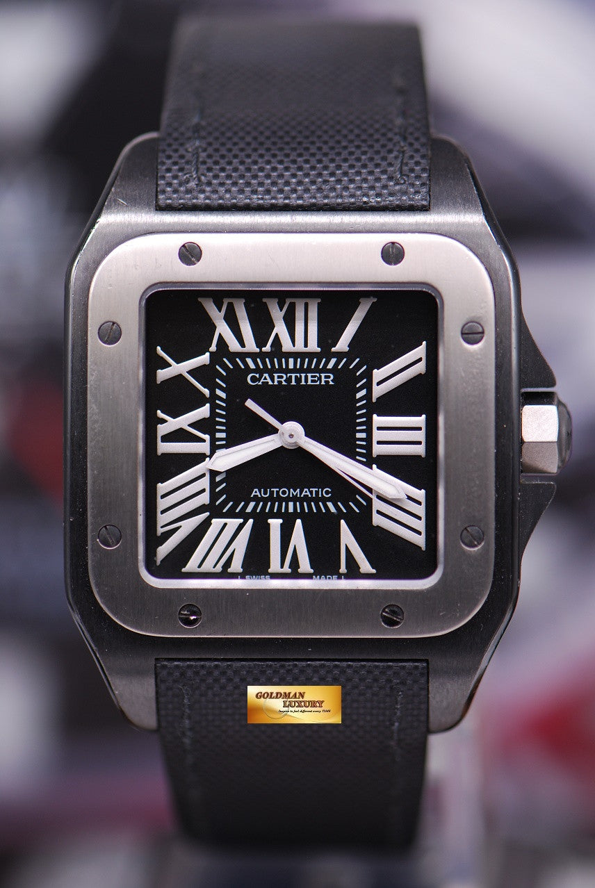 [SOLD] CARTIER SANTOS 100 XL ADLC BLACK AUTOMATIC (NEAR MINT)