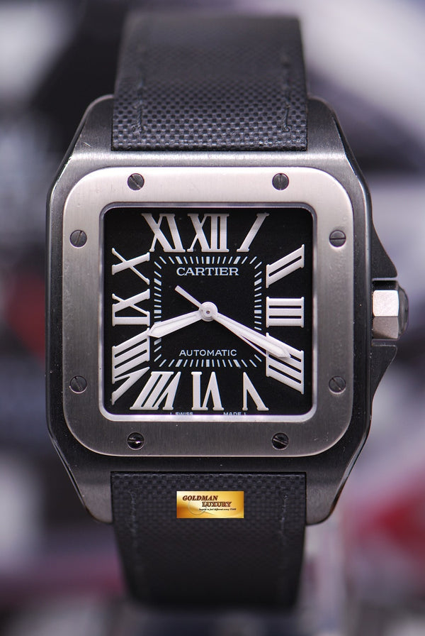 [SOLD] CARTIER SANTOS 100 XL ADLC BLACK AUTOMATIC (NEAR MINT)