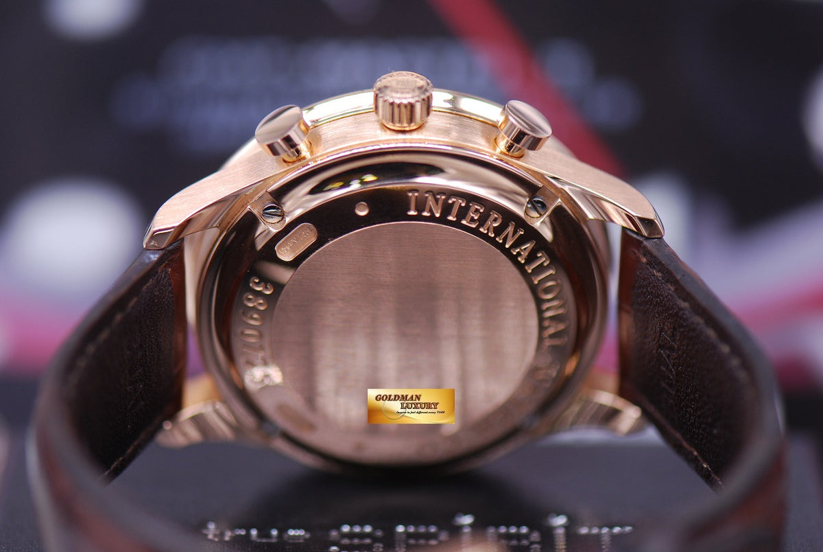 [SOLD] IWC PORTUGUESE CHRONOGRAPH 18K ROSE GOLD IW371480 WHITE AUTOMATIC (MINT)