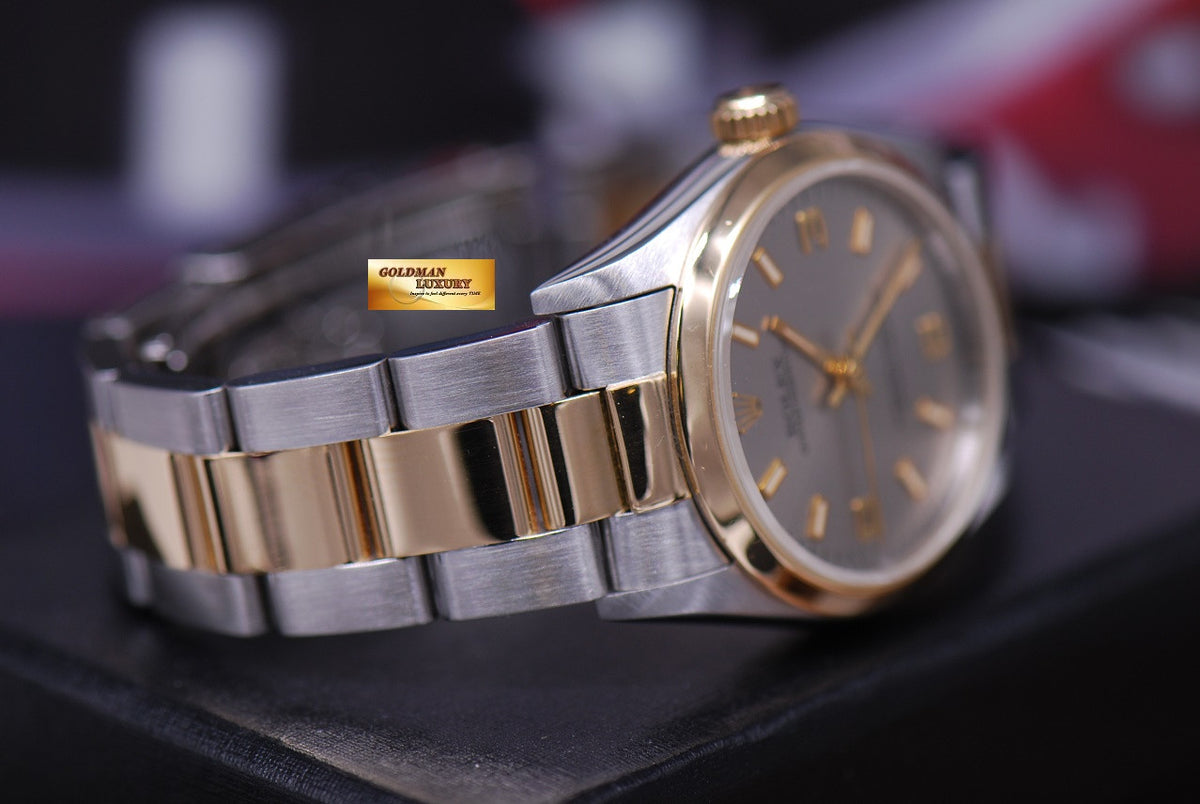 [SOLD] ROLEX OYSTER PERPETUAL 31mm BOYSIZE HALF-GOLD 67483 (MINT)
