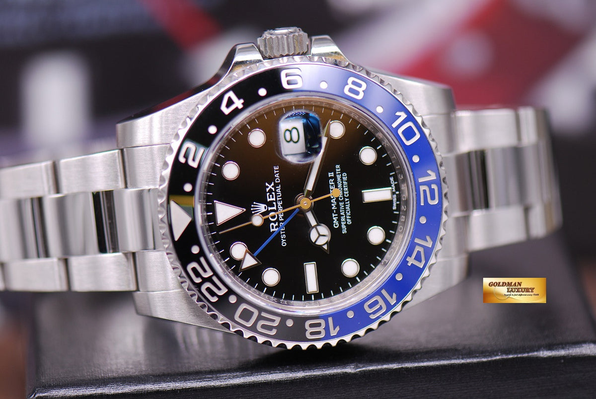 [SOLD] ROLEX OYSTER PERPETUAL GMT-MASTER II "BATMAN" CERAMIC (LOOK NEW IN BOX)