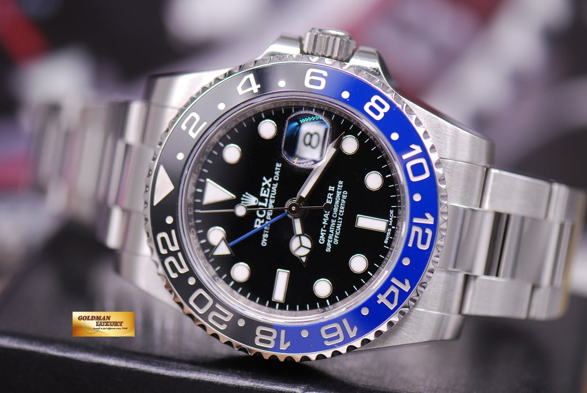 [SOLD] ROLEX OYSTER PERPETUAL GMT-MASTER II "BATMAN" CERAMIC (LOOK NEW IN BOX)