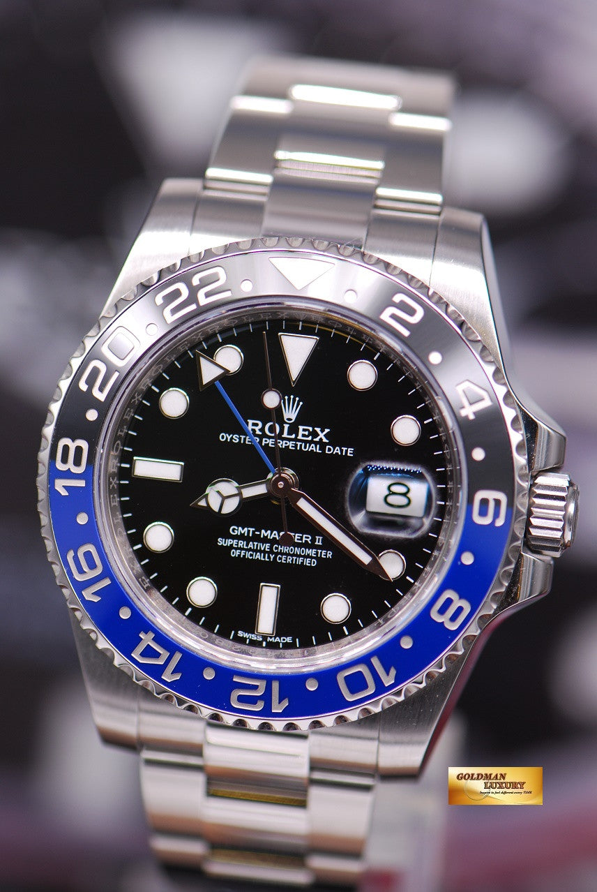 [SOLD] ROLEX OYSTER PERPETUAL GMT-MASTER II "BATMAN" CERAMIC (LOOK NEW IN BOX)