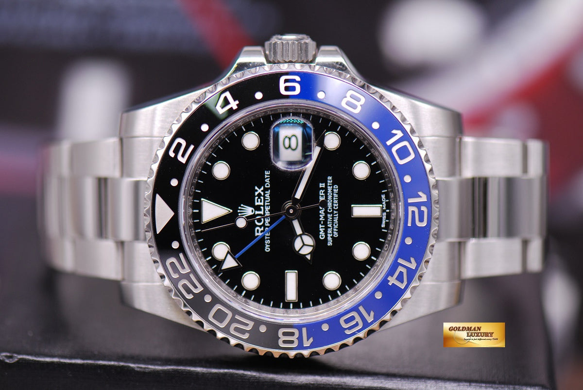 [SOLD] ROLEX OYSTER PERPETUAL GMT-MASTER II "BATMAN" CERAMIC (LOOK NEW IN BOX)
