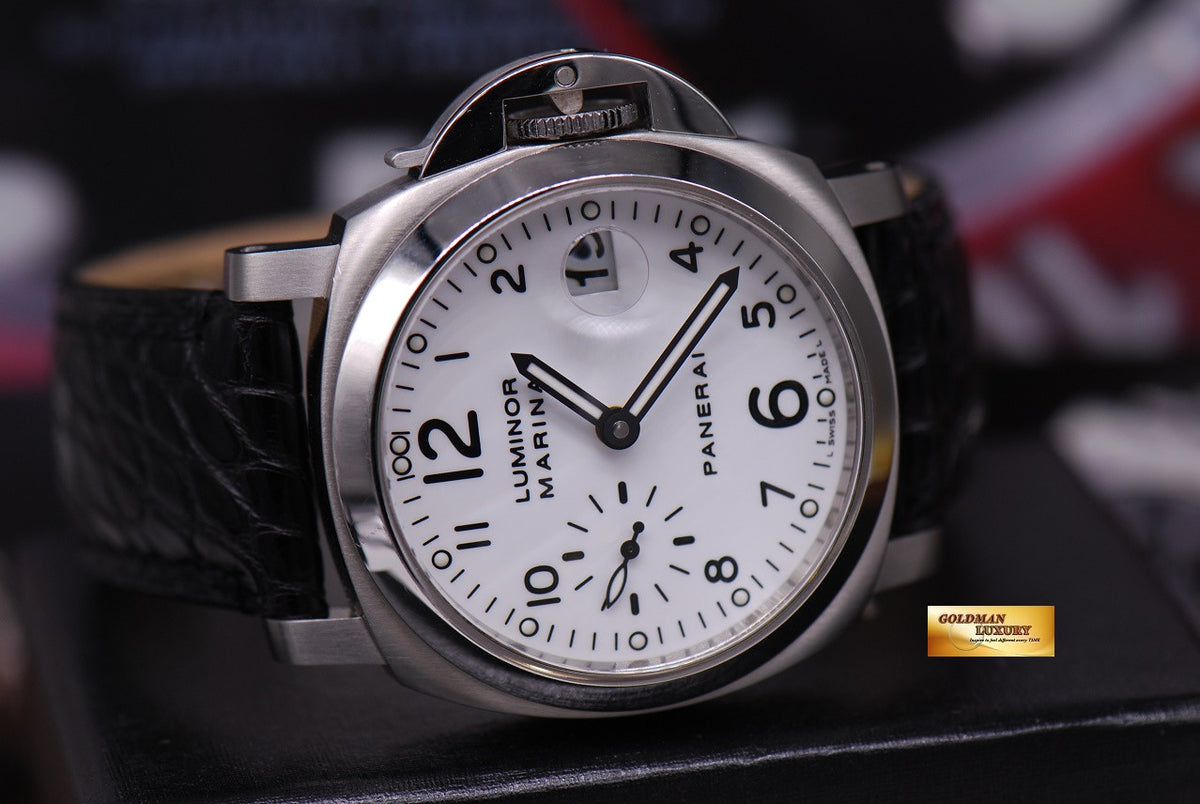 [SOLD] PANERAI LUMINOR MARINA 40mm AUTOMATIC WHITE PAM 049 (MINT)