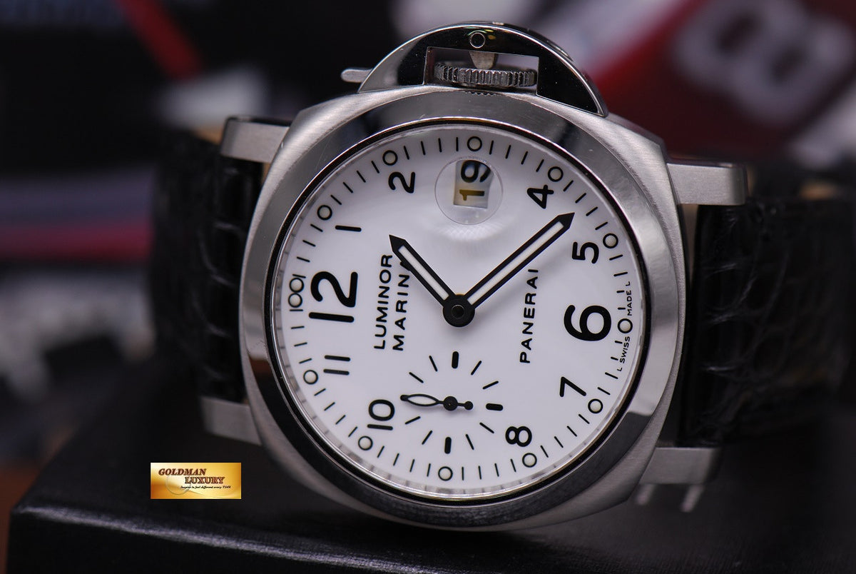 [SOLD] PANERAI LUMINOR MARINA 40mm AUTOMATIC WHITE PAM 049 (MINT)