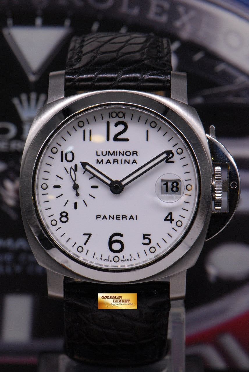 [SOLD] PANERAI LUMINOR MARINA 40mm AUTOMATIC WHITE PAM 049 (MINT)