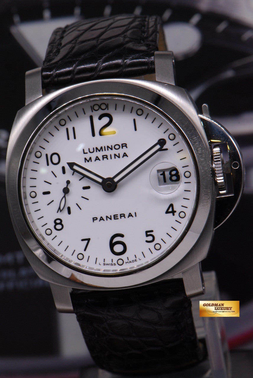 [SOLD] PANERAI LUMINOR MARINA 40mm AUTOMATIC WHITE PAM 049 (MINT)