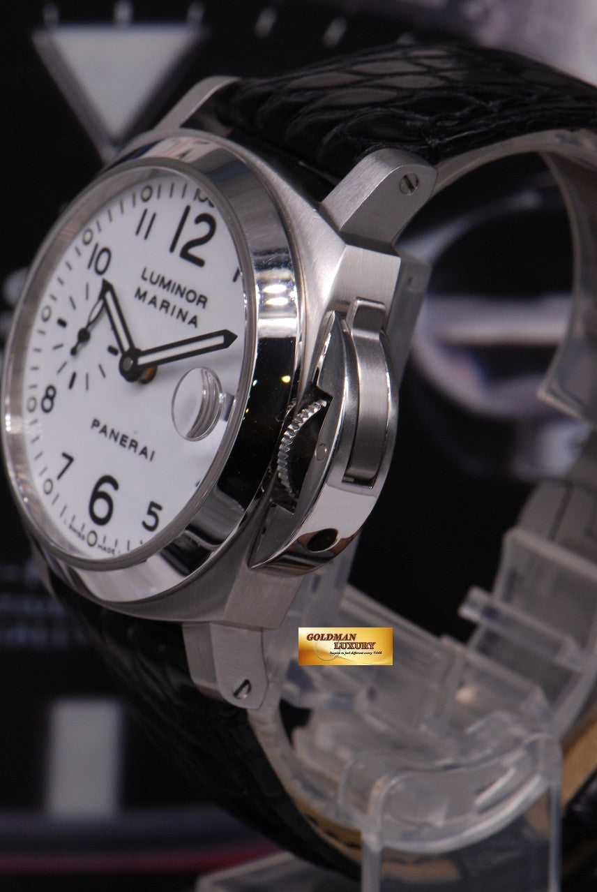 [SOLD] PANERAI LUMINOR MARINA 40mm AUTOMATIC WHITE PAM 049 (MINT)