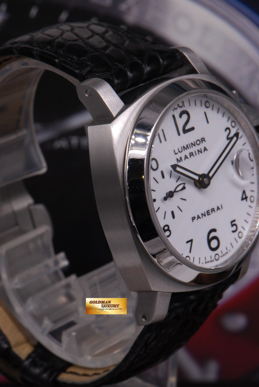 [SOLD] PANERAI LUMINOR MARINA 40mm AUTOMATIC WHITE PAM 049 (MINT)