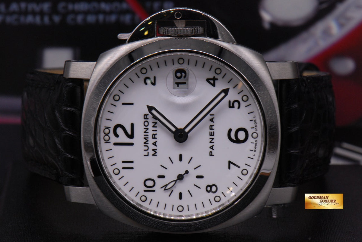 [SOLD] PANERAI LUMINOR MARINA 40mm AUTOMATIC WHITE PAM 049 (MINT)