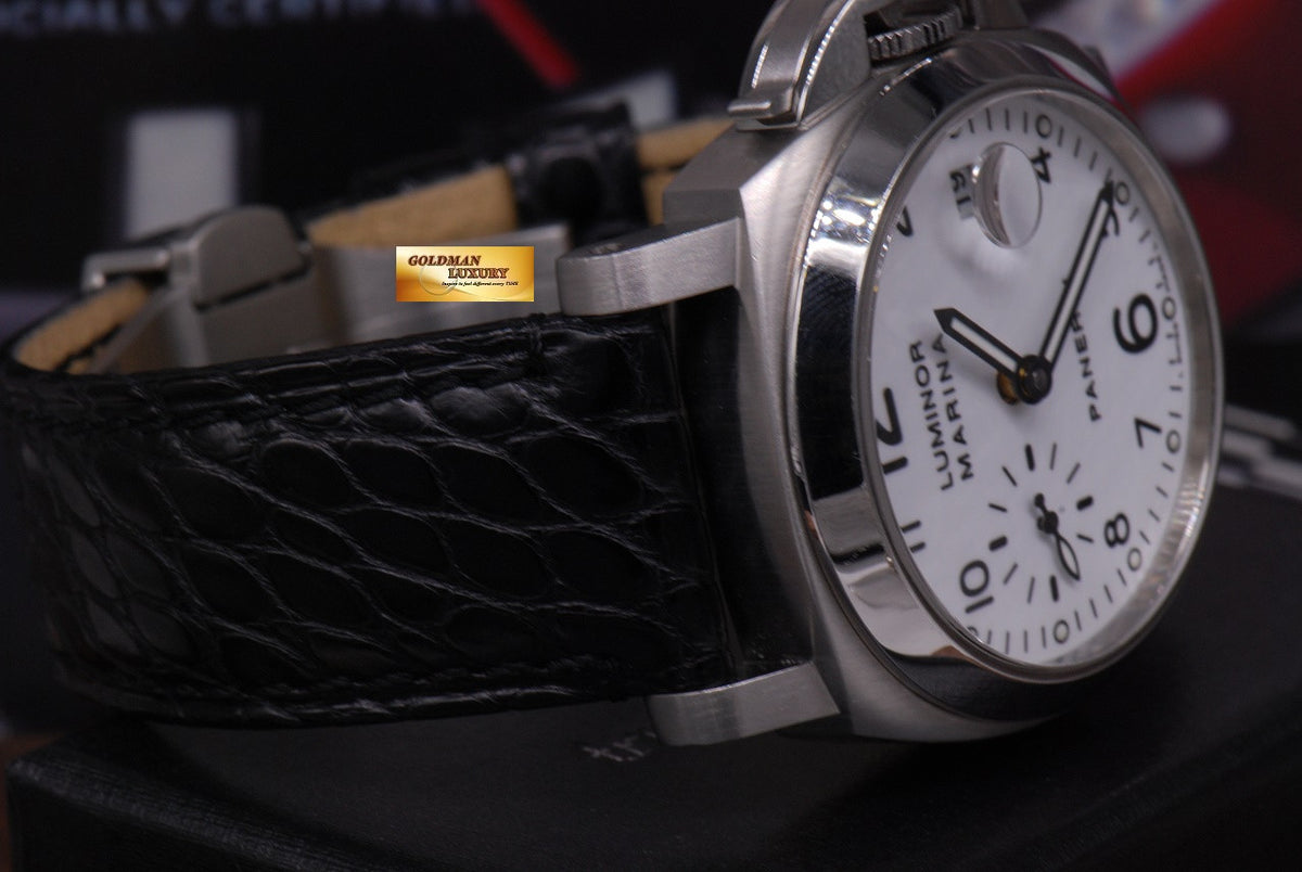 [SOLD] PANERAI LUMINOR MARINA 40mm AUTOMATIC WHITE PAM 049 (MINT)