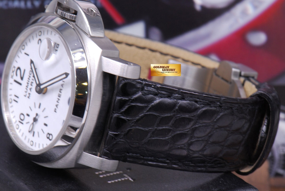 [SOLD] PANERAI LUMINOR MARINA 40mm AUTOMATIC WHITE PAM 049 (MINT)