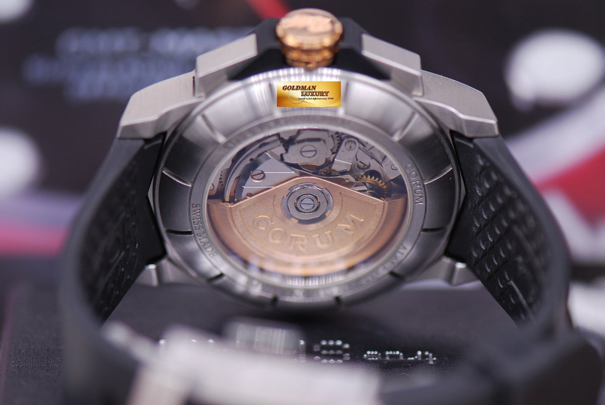 [SOLD] CORUM ADMIRAL'S CUP LEGEND CHRONOGRAPH 43mm 18K PINK GOLD BEZEL AUTOMATIC (MINT)