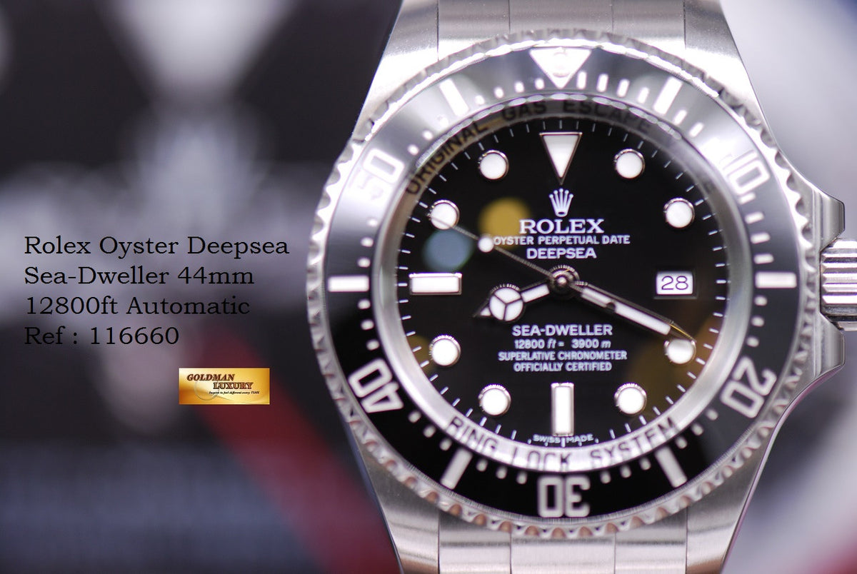 [SOLD] ROLEX OYSTER PERPETUAL DEEPSEA SEA-DWELLER BLACK 116660 (LNIB)