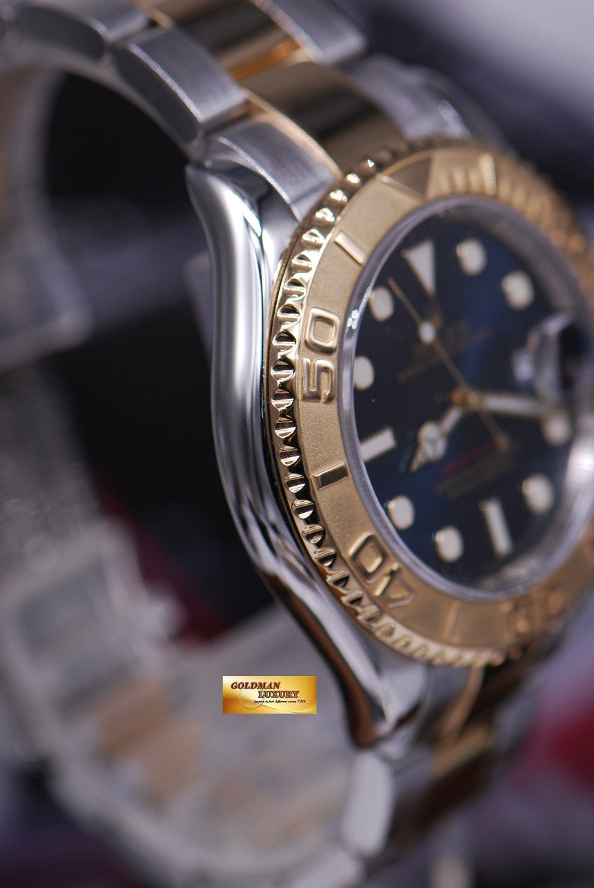 [SOLD] ROLEX OYSTER PERPETUAL YACHT-MASTER HALF-GOLD BLUE Ref 16623 (MINT)