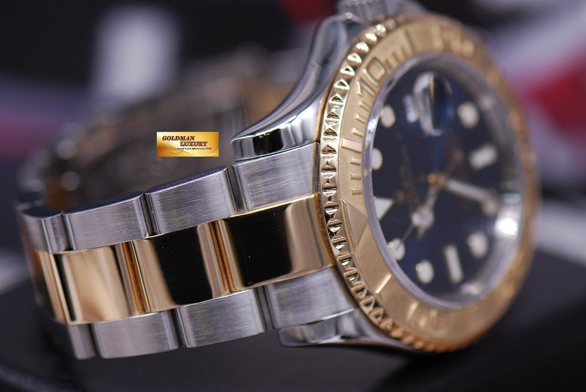 [SOLD] ROLEX OYSTER PERPETUAL YACHT-MASTER HALF-GOLD BLUE Ref 16623 (MINT)