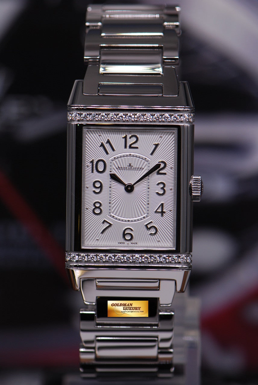 [SOLD] JLC REVERSO GRANDE LADIES SS ULTRA THIN DIAMOND MANUAL (LNIB)