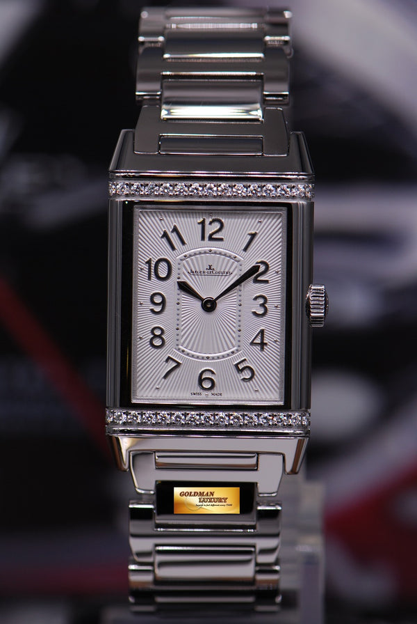 [SOLD] JLC REVERSO GRANDE LADIES SS ULTRA THIN DIAMOND MANUAL (LNIB)