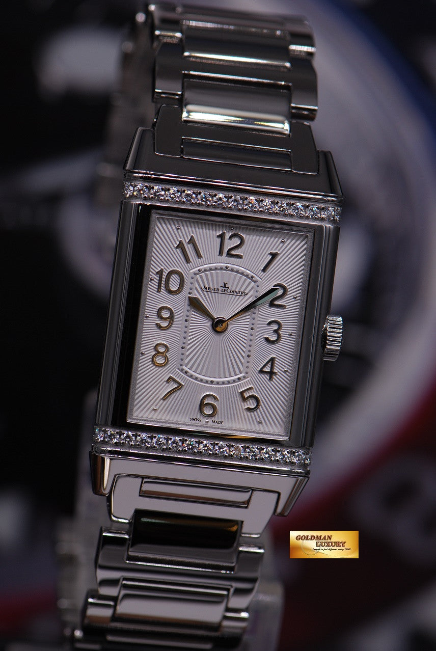 [SOLD] JLC REVERSO GRANDE LADIES SS ULTRA THIN DIAMOND MANUAL (LNIB)