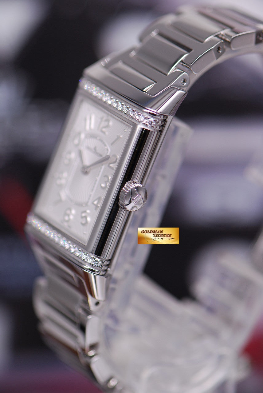 [SOLD] JLC REVERSO GRANDE LADIES SS ULTRA THIN DIAMOND MANUAL (LNIB)