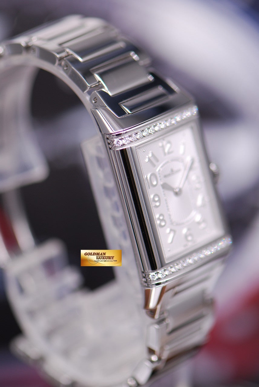 [SOLD] JLC REVERSO GRANDE LADIES SS ULTRA THIN DIAMOND MANUAL (LNIB)