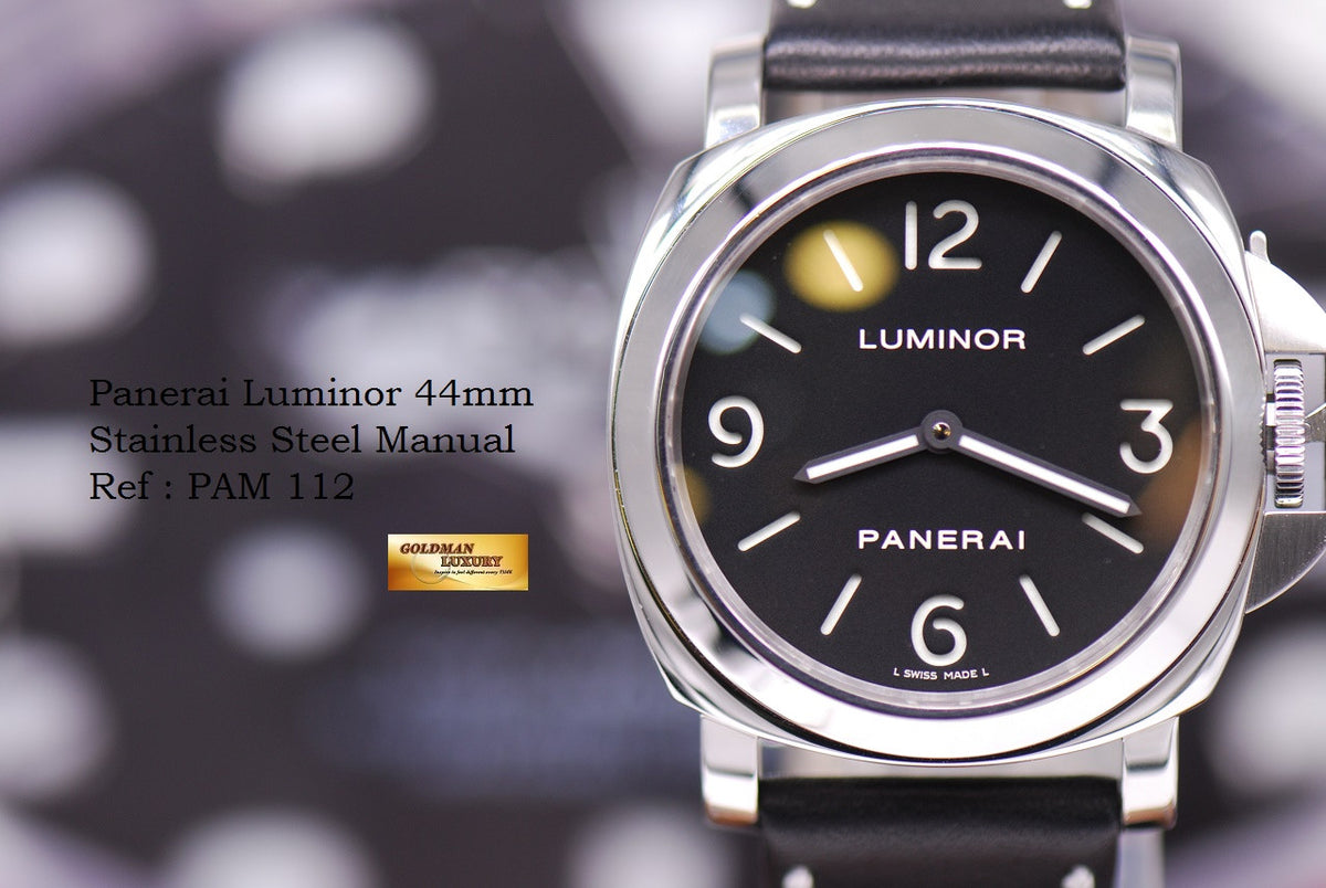 [SOLD] PANERAI LUMINOR STAINLESS STEEL PAM 112 MANUAL (MINT)