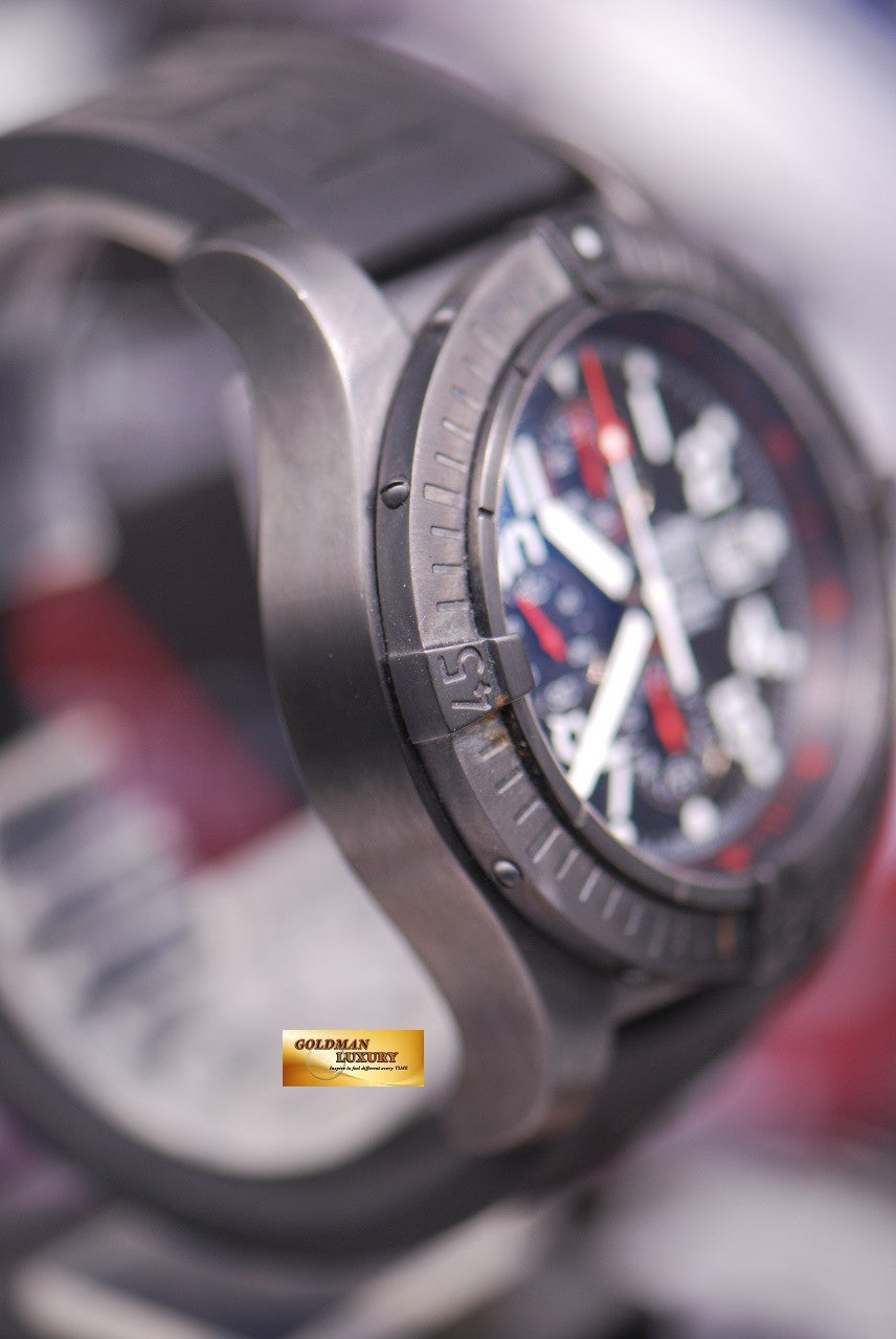 [SOLD] BREITLING SUPER AVENGER 48mm BLACK STEEL CHRONOGRAPH LIMITED EDITION 3000 (NEAR MINT)