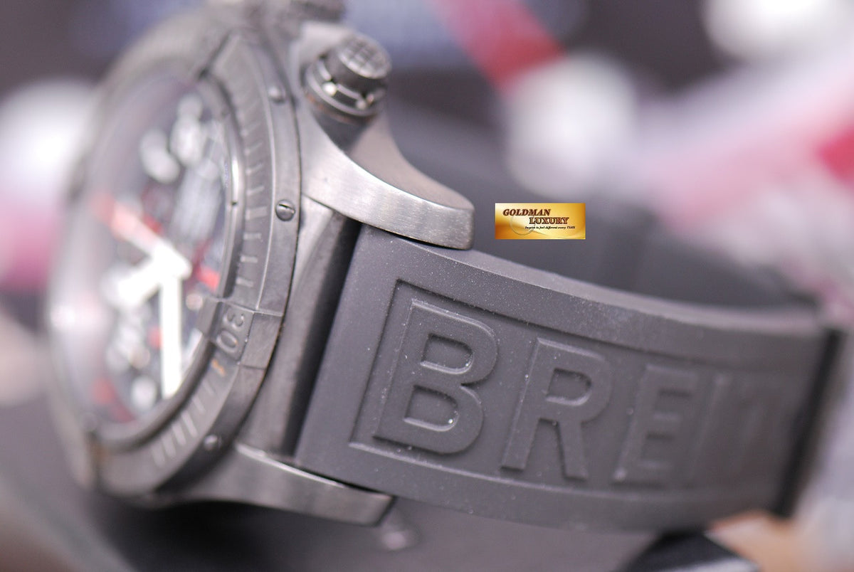 [SOLD] BREITLING SUPER AVENGER 48mm BLACK STEEL CHRONOGRAPH LIMITED EDITION 3000 (NEAR MINT)