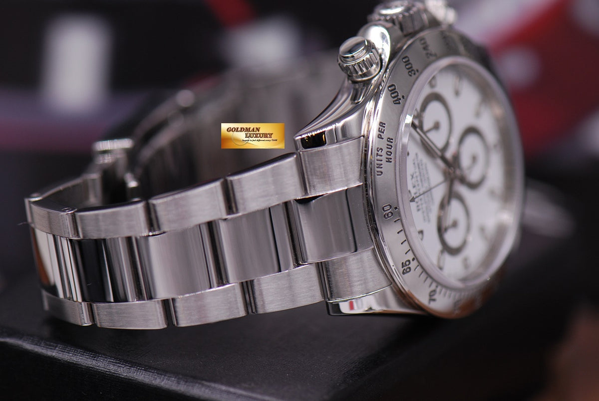 [SOLD] ROLEX OYSTER PERPETUAL DAYTONA STAINLESS STEEL CHRONOGRAPH WHITE Ref : 116520 (MINT)