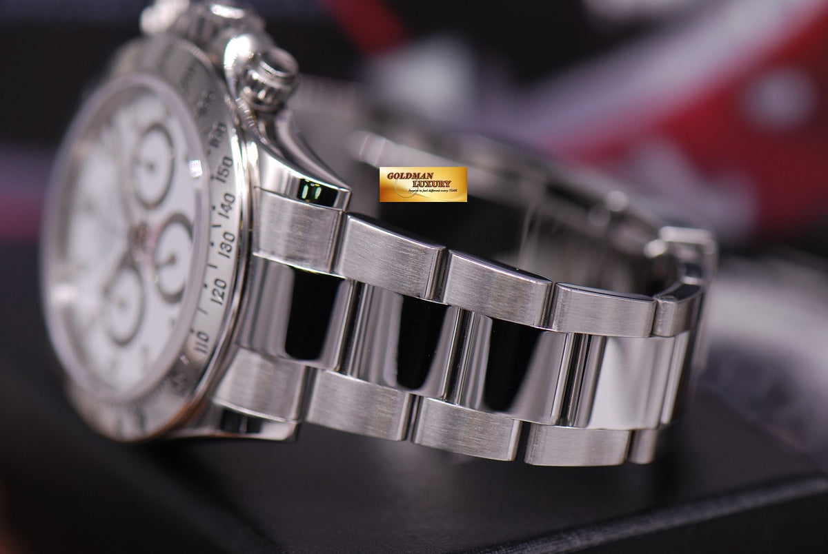 [SOLD] ROLEX OYSTER PERPETUAL DAYTONA STAINLESS STEEL CHRONOGRAPH WHITE Ref : 116520 (MINT)