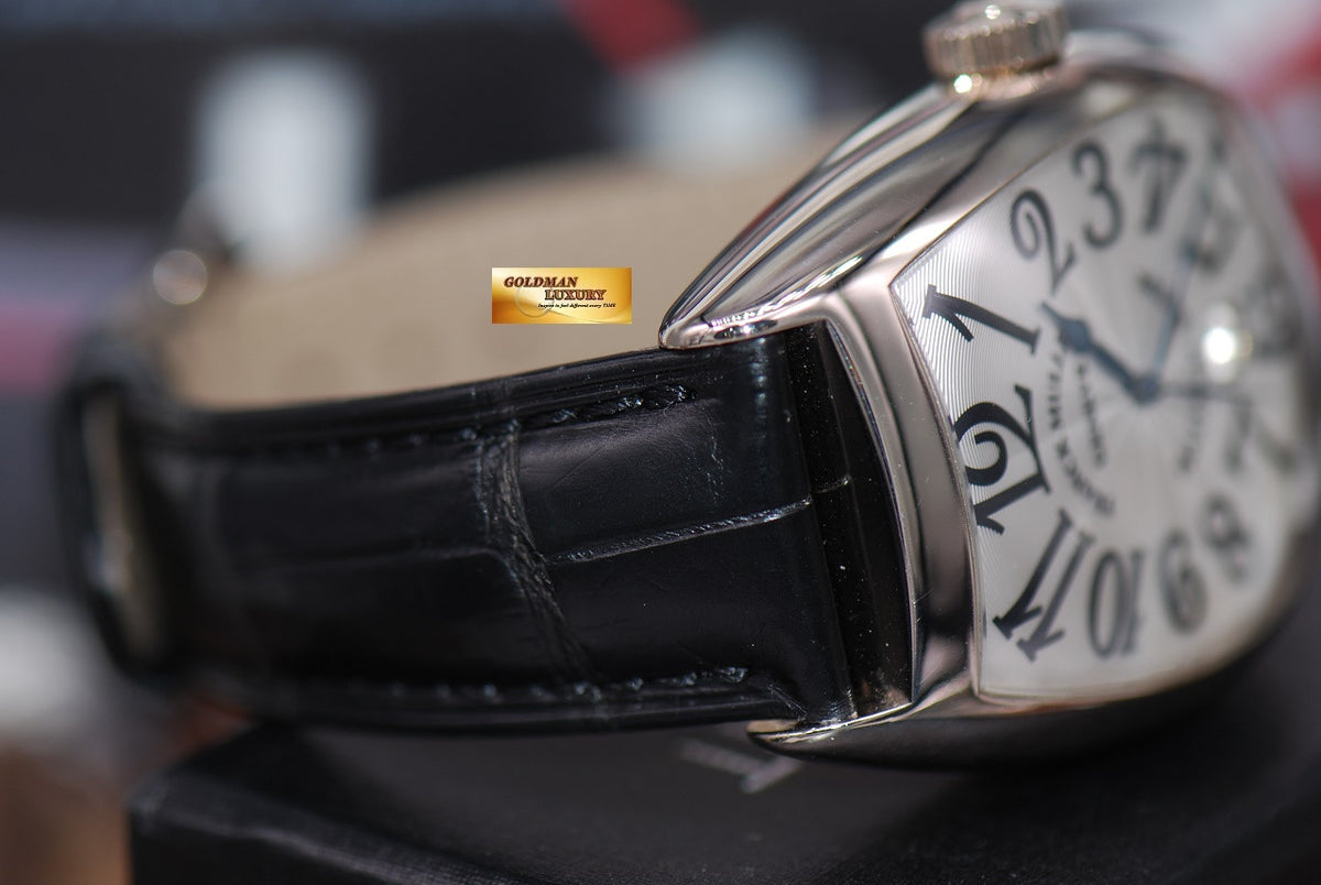 [SOLD] FRANCK MULLER CURVEX 18K WHITE GOLD GENTS 8880 SC DT AUTOMATIC (MINT)