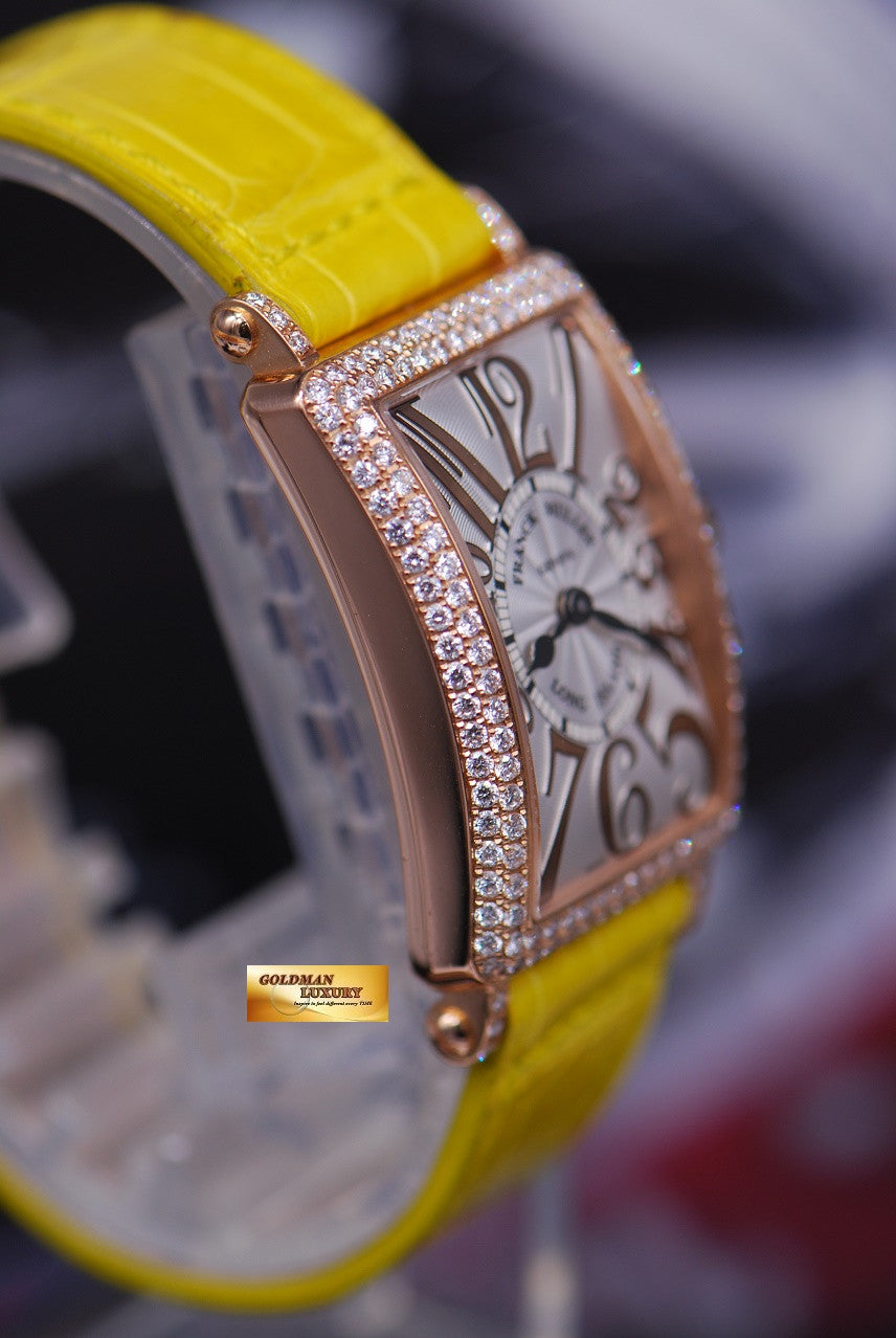 [SOLD] FRANCK MULLER LONG ISLAND 18K ROSE GOLD 2 ROWS DIAMONDS QUARTZ 902 QZ D (MINT)