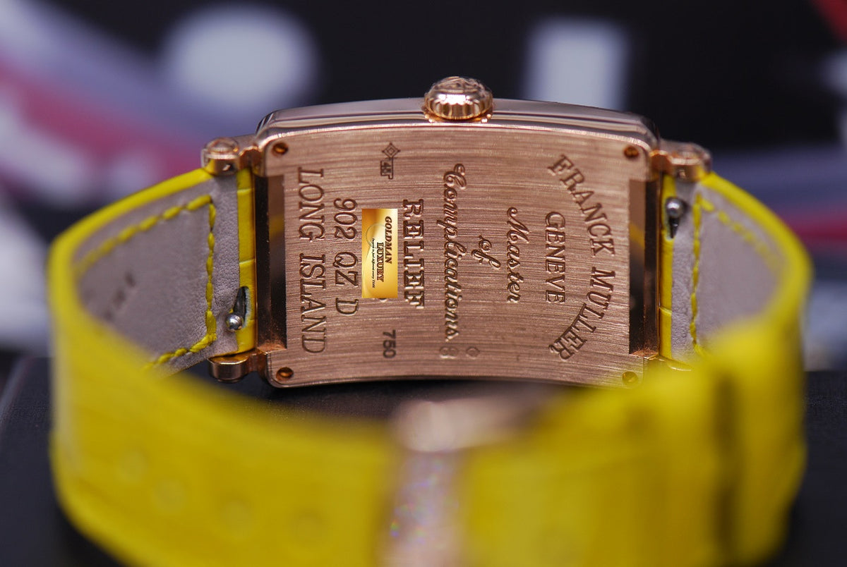 [SOLD] FRANCK MULLER LONG ISLAND 18K ROSE GOLD 2 ROWS DIAMONDS QUARTZ 902 QZ D (MINT)