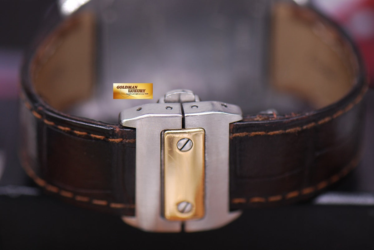 [SOLD] CARTIER SANTOS 100 XL HALF-GOLD CUSTOM FULL DIAMONDS AUTOMATIC (NEAR MINT)