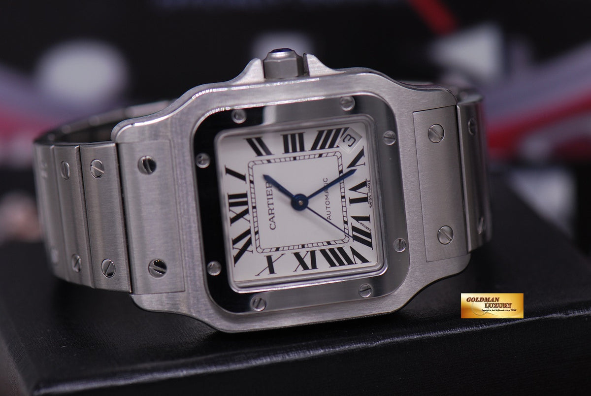 [SOLD] CARTIER SANTOS MIDSIZE GENTS SS AUTOMATIC 2823 (MINT)