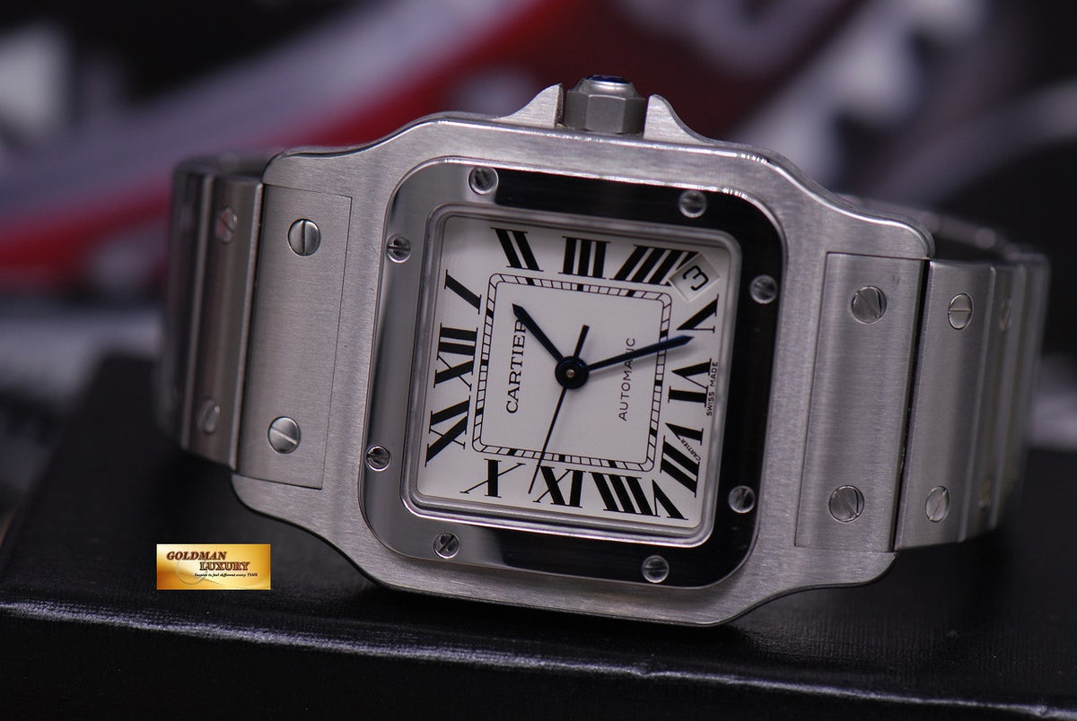 [SOLD] CARTIER SANTOS MIDSIZE GENTS SS AUTOMATIC 2823 (MINT)