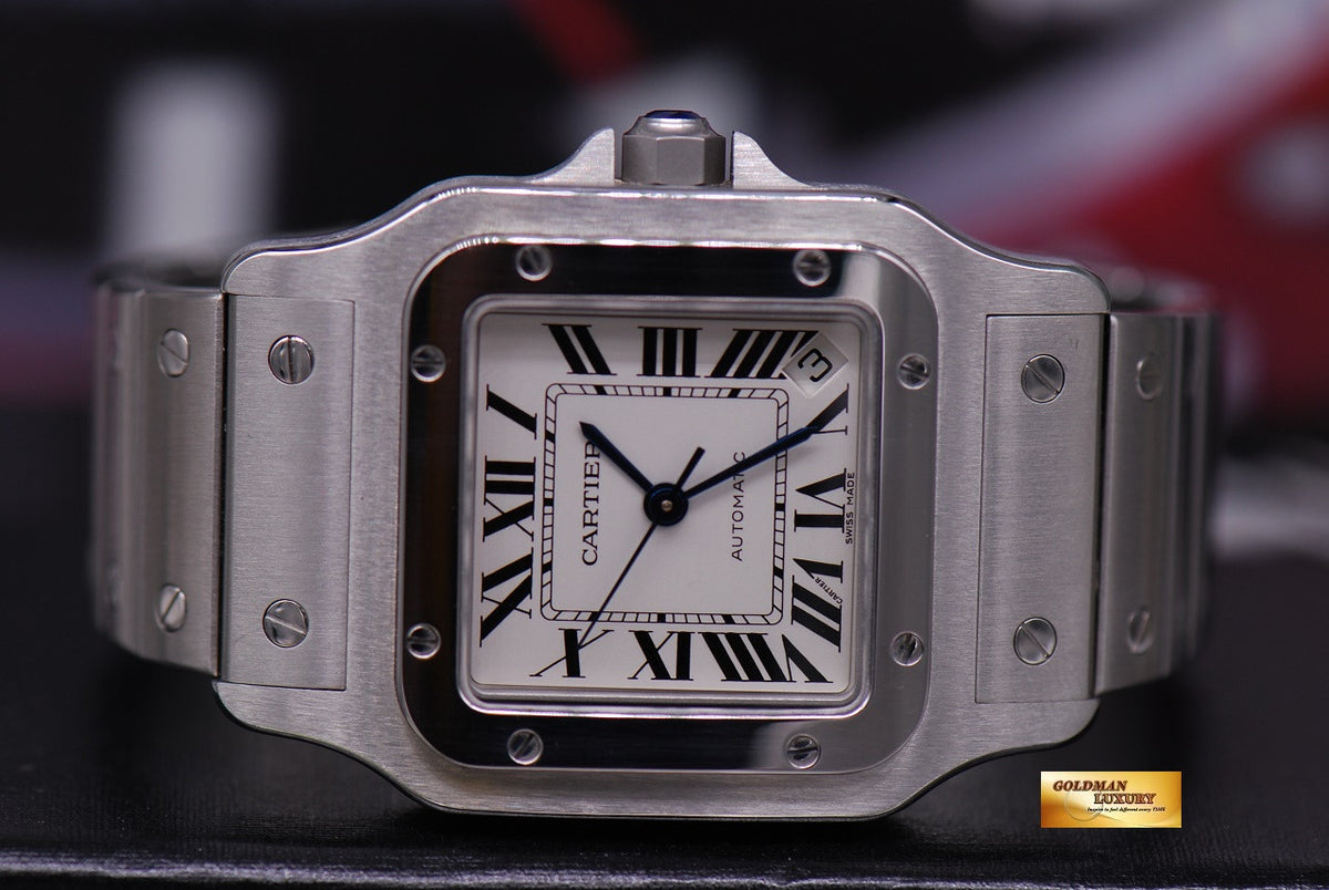 [SOLD] CARTIER SANTOS MIDSIZE GENTS SS AUTOMATIC 2823 (MINT)