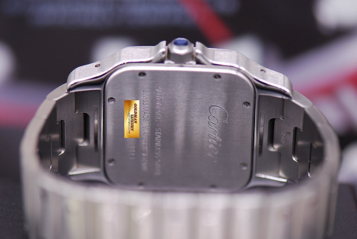 [SOLD] CARTIER SANTOS MIDSIZE GENTS SS AUTOMATIC 2823 (MINT)