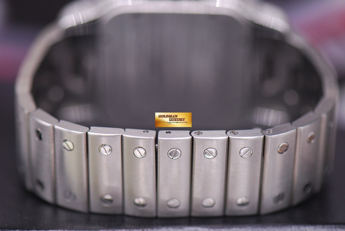 [SOLD] CARTIER SANTOS MIDSIZE GENTS SS AUTOMATIC 2823 (MINT)