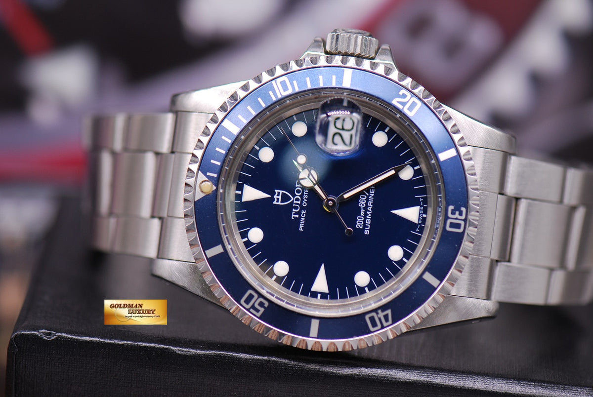 [SOLD] TUDOR OYSTER PRINCEDATE SUBMARINER BLUE DIAL / BLUE BEZEL 40mm Ref 79090 (MINT)