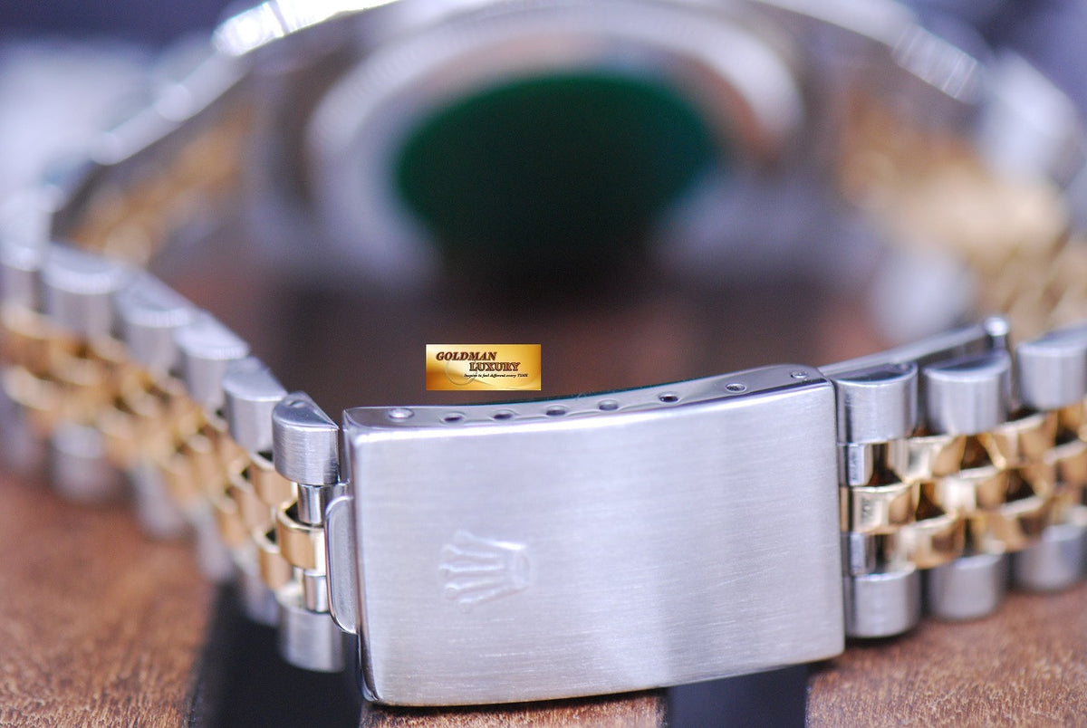 [SOLD] ROLEX OYSTER PERPETUAL 36mm DATEJUST HALF-GOLD JUBILEE BLACK (NEAR MINT)