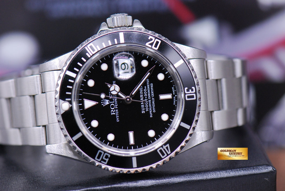 [SOLD] ROLEX OYSTER PERPETUAL SUBMARINER BLACK Ref : 16610 (NEAR MINT)